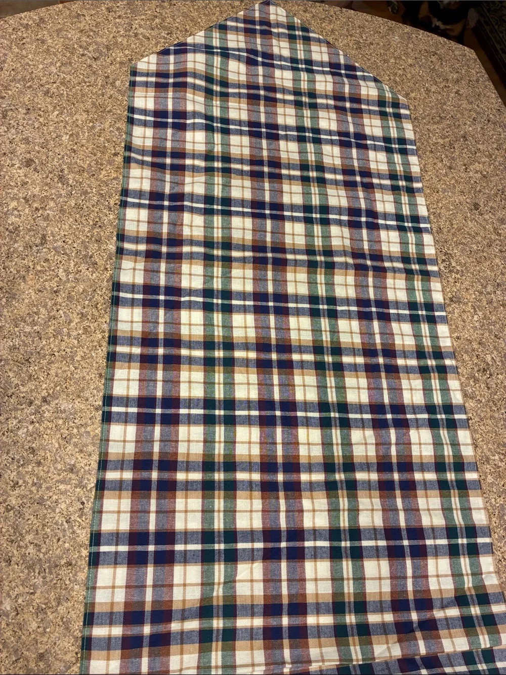 Longaberger Woven Traditions Fabric Table Runner SMELLS MUSTY